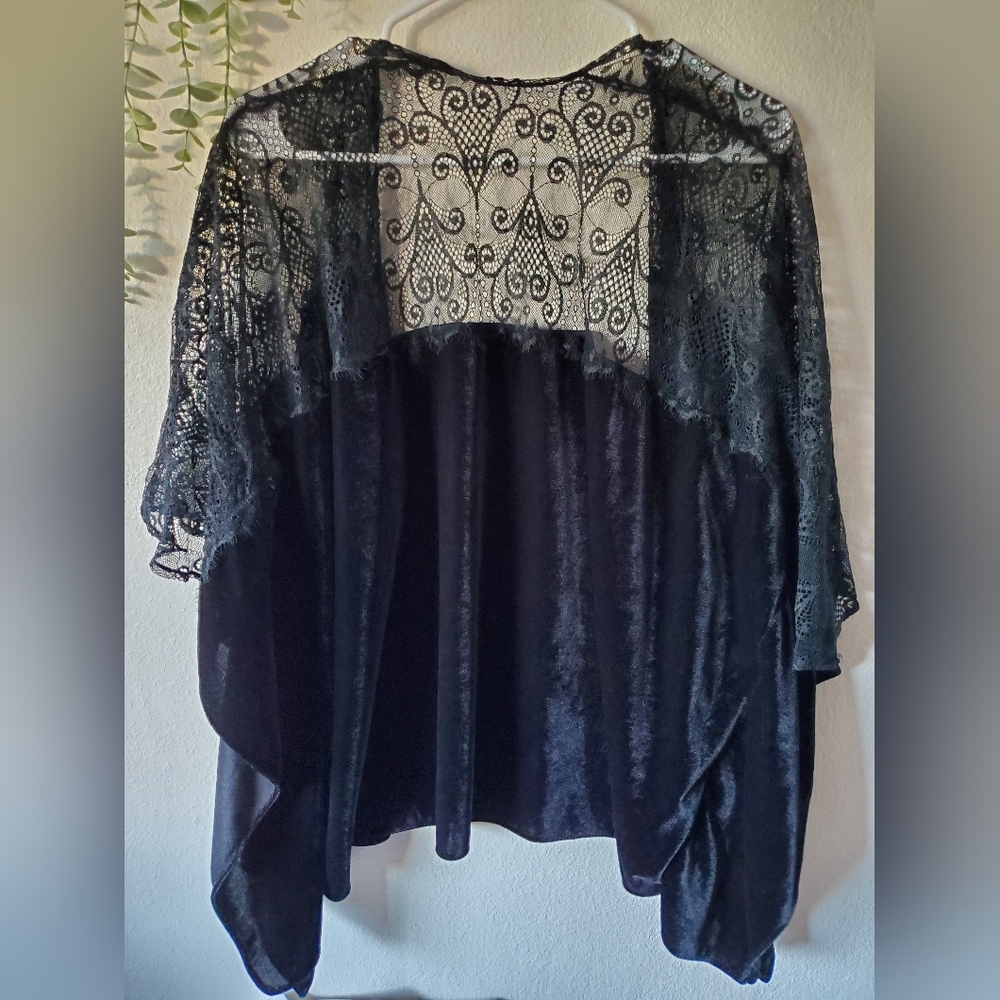 Lace and Velvet Kimono